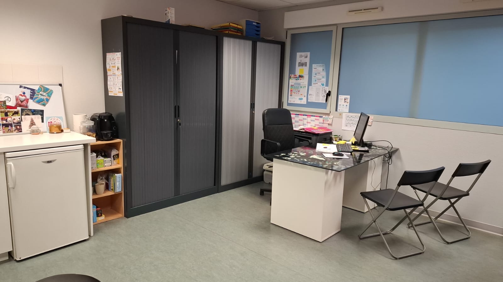 Bureau d'accueil du cabinet infirmier